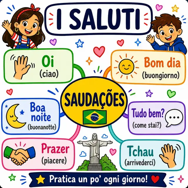 Mappa mentale: Saluti
